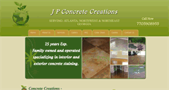 Desktop Screenshot of jpconcretecreations.com